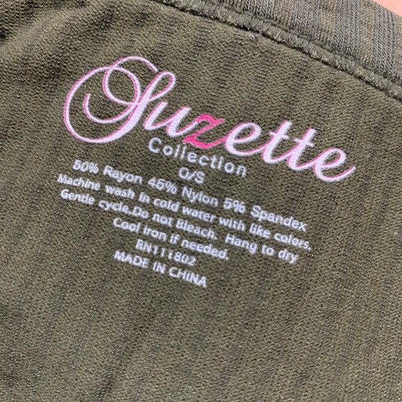 Green side lace tank - Picture 4 of 4